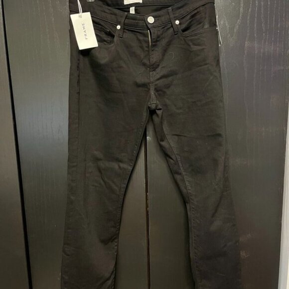 🌟 New Listing – FRAME L’Homme Slim Jeans in Noir, Size 31 - Picture 7 of 9